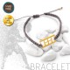 BRACELET WITH SILVER 925 GOLD PLATED TENNIS COURT