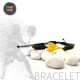 CHAKI BRACELET WITH GOLD PLATED PADEL TENNIS RACKET