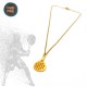 HANDMADE NECKLACE WITH STEEL CHAIN AND PADEL TENNIS RACKET GOLD PLATED