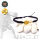 BRACELET WITH SILVER 925 TENNIS RACKET GOLD PLATED