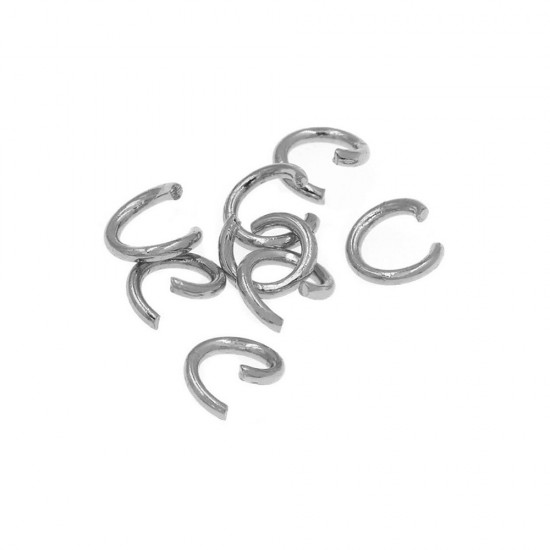 STEEL CONECTING RING 8x1mm (PACK OF 20 PIECES)