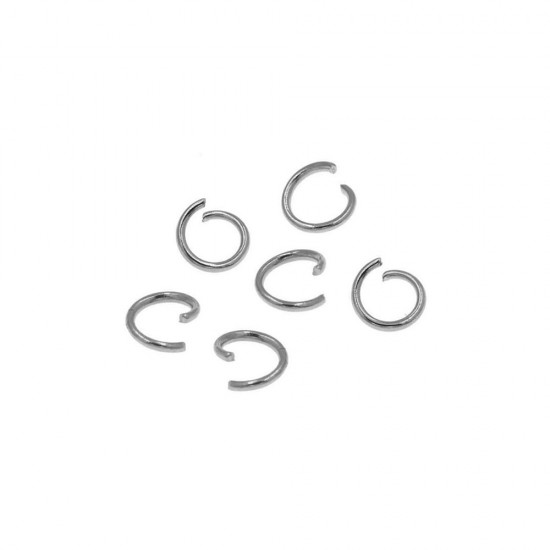 STEEL CONECTING RING 6x0,8mm (PACK OF 20 PIECES)