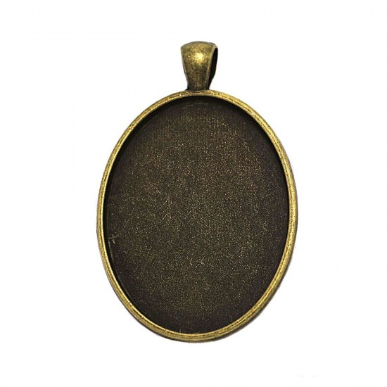 CASTING OVAL PENDANT CUP 30x40mm