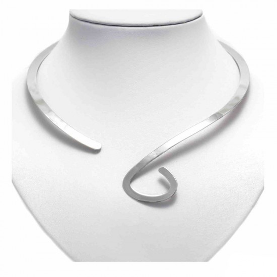 STAINLESS STEEL FLAT COLLAR NECKLACE, THICKNESS 6mm