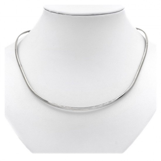 STAINLESS STEEL FLAT COLLAR NECKLACE OPEN, THICKNESS 3mm