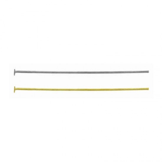 BRASS PIN WITH FLAT HEAD 45x0,5mm (PACK OF 20 PIECES)