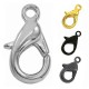 CASTING LOBSTER CLAW CLASP WITH HOOP 16mm